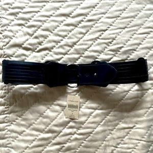 Black leather belt